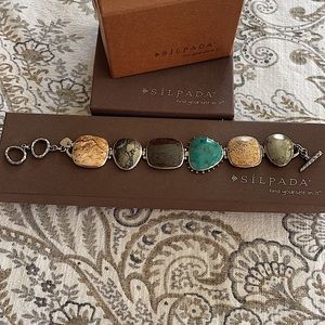Silpada bracelet B1934 colorful stones